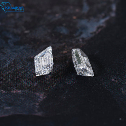Bullet Cut Lab grown Diamond For Jewelry, CVD-HPHT Diamond For Studs, For Engagement Ring, Loose diamond For Earring, Antique Cut Diamond