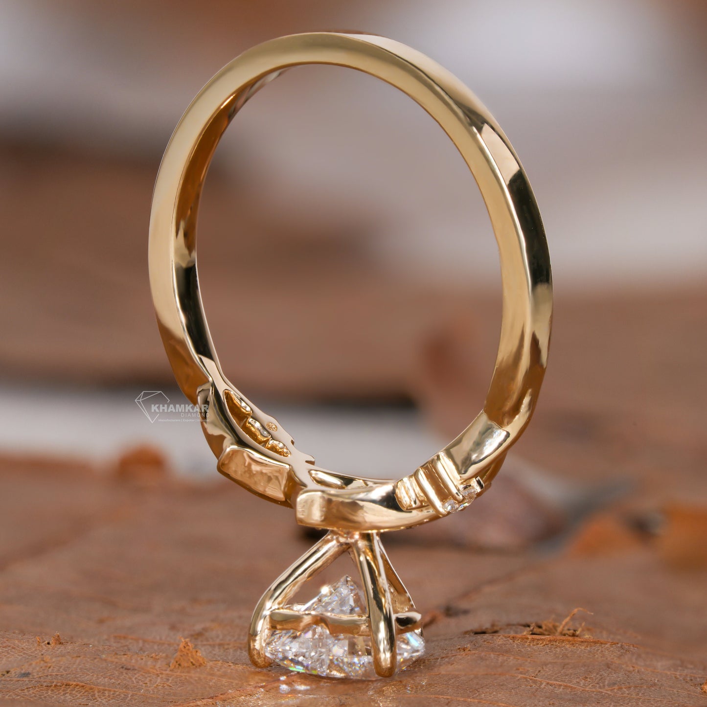 1.00CT Heart Lab Diamond Engagement Ring | E/VS Ring