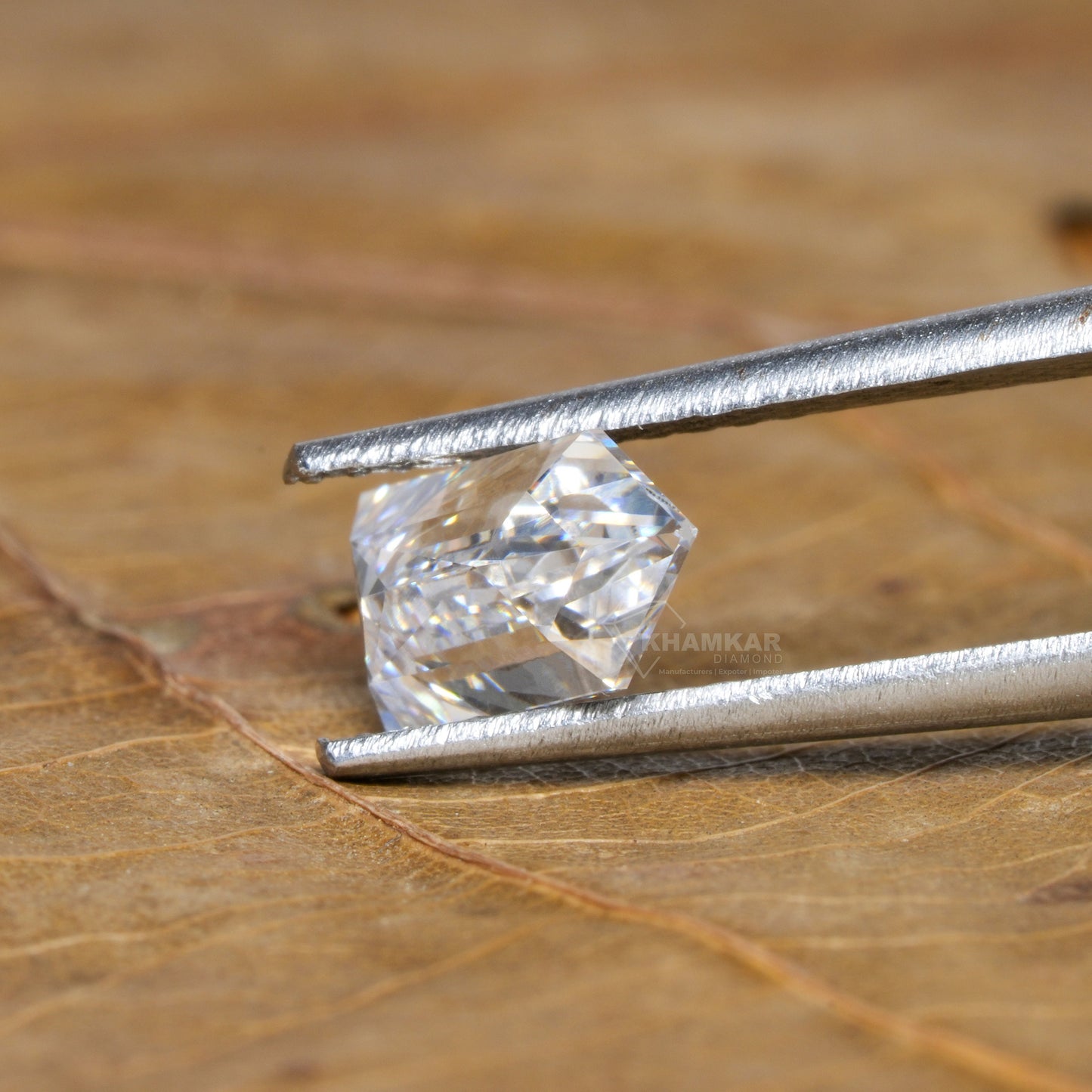 IGI Certified Bullet Cut Lab Diamond Engagement Ring | 14K White Gold