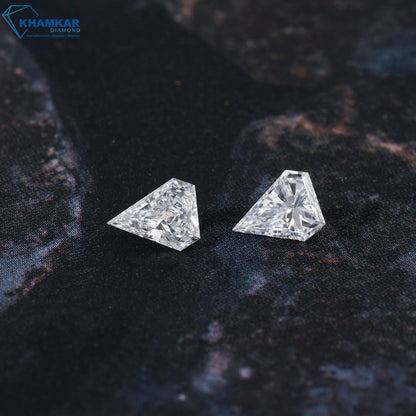 Shield Cut Labgrown Diamond For Stud Lab Grown Diamond Loose For Jewellery  CVD-HPHT Lab Diamond Loose For Gift For Diamond Ring