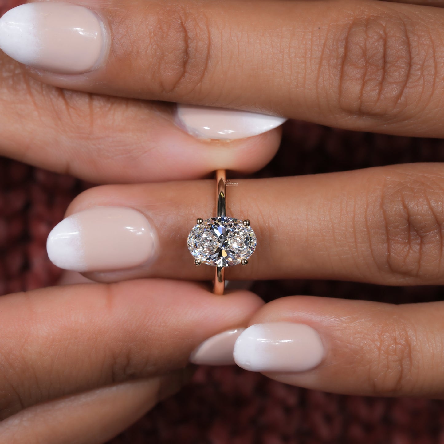 2.00CT Oval Lab Grown Diamond Solitaire Engagement Ring –Wedding Ring for Her