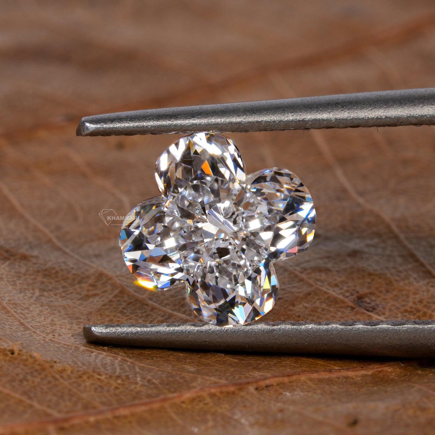 Floral Shape Brilliant Cut Lab Grown Diamond,1.00Ct Floral Diamond For Engagement Ring,Flower Shape Diamond For Anniversary Gift,CVD Diamond