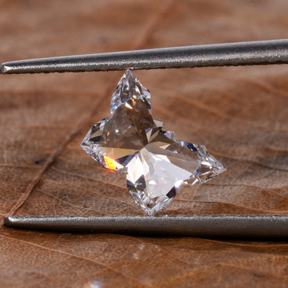Brilliant Butterfly Cut Diamond,EF Color Lab Grown Diamond,1.00Ct Butterfly Antique Diamond For Pendant,CVD Diamond For Anniversary Gift