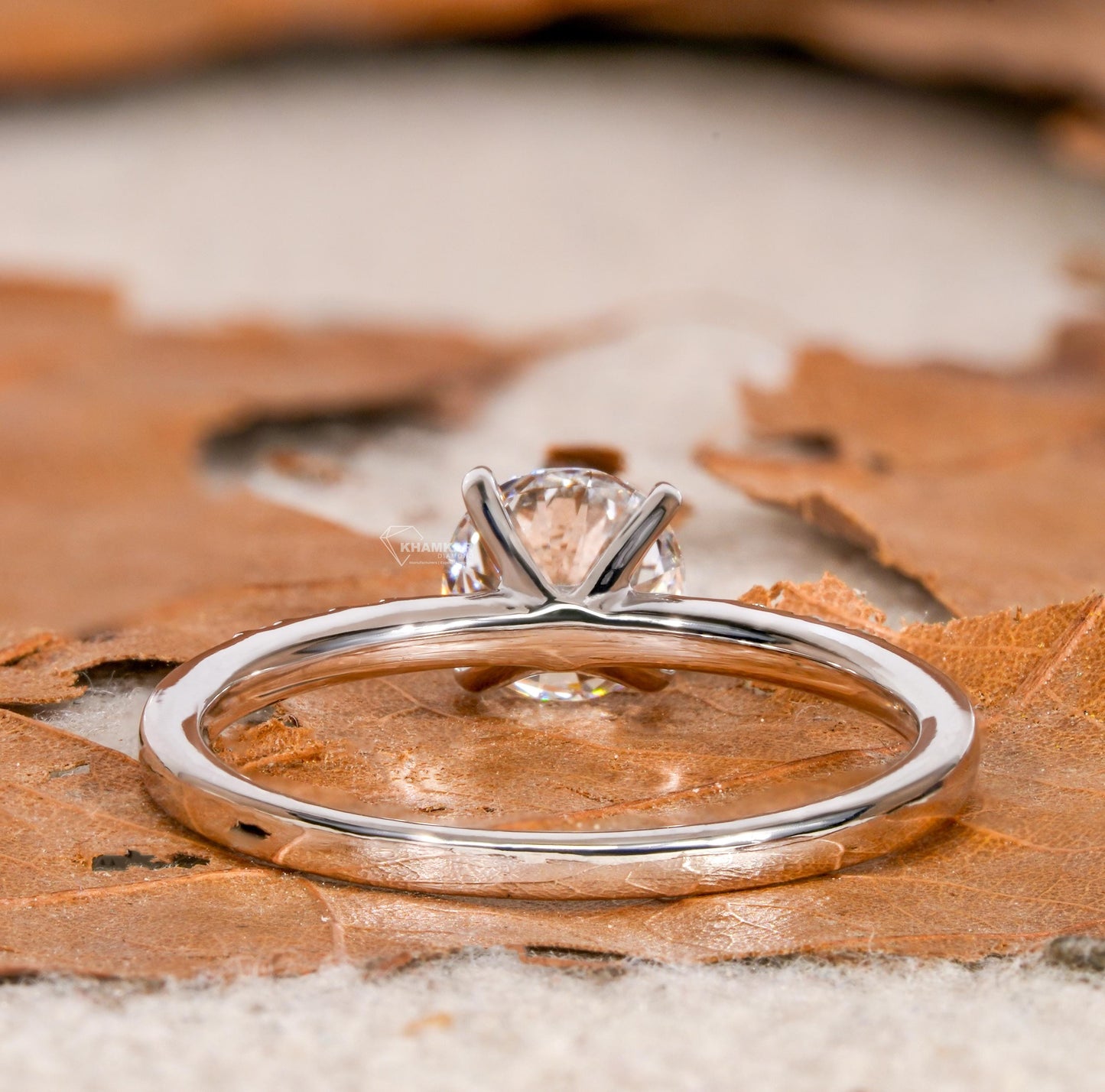 Round Lab Grown Diamond Ring | IGI Certified Engagement Ring