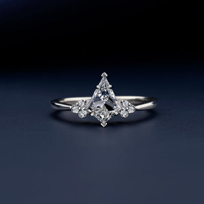 1 CT Kite Cut Lab Grown Diamond Engagement Ring for Women