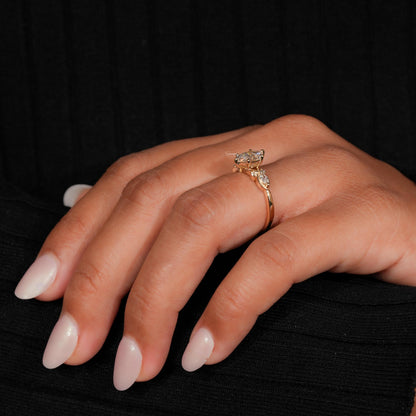 1Ct Dutch Marquise Lab Diamond Ring | IGI Certified