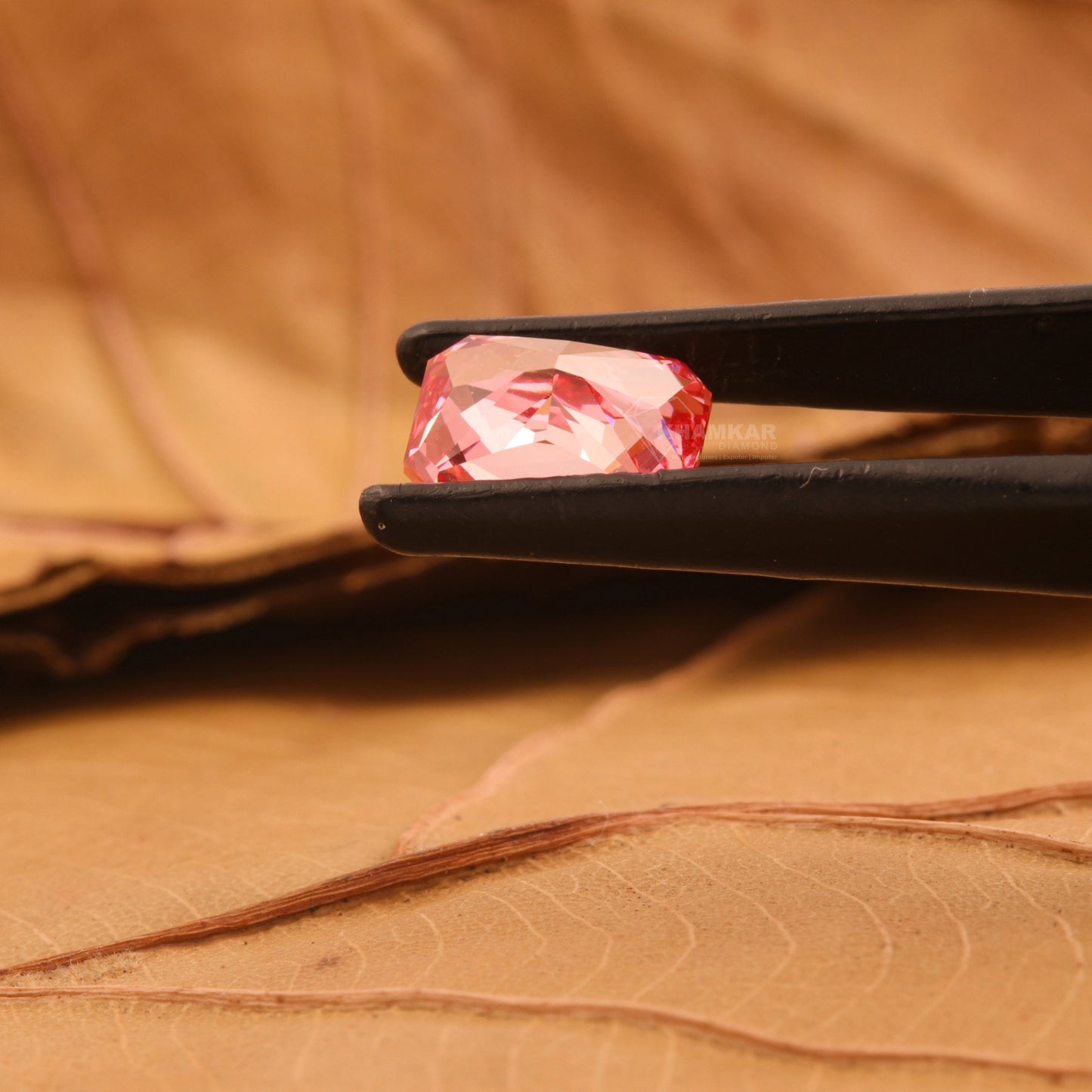 1 CT Radiant Fancy Vivid Pink Labgrown Diamond For Engagement Ring Fancy Color Diamond Pink Diamond Wedding Ring Customize Jewelry
