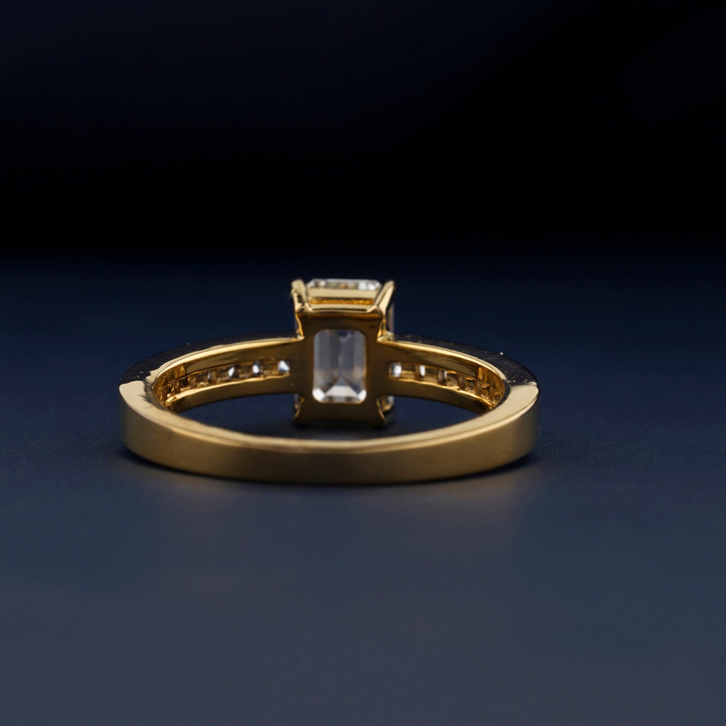 1 CT Emerald Cut Lab Grown Diamond Engagement Ring