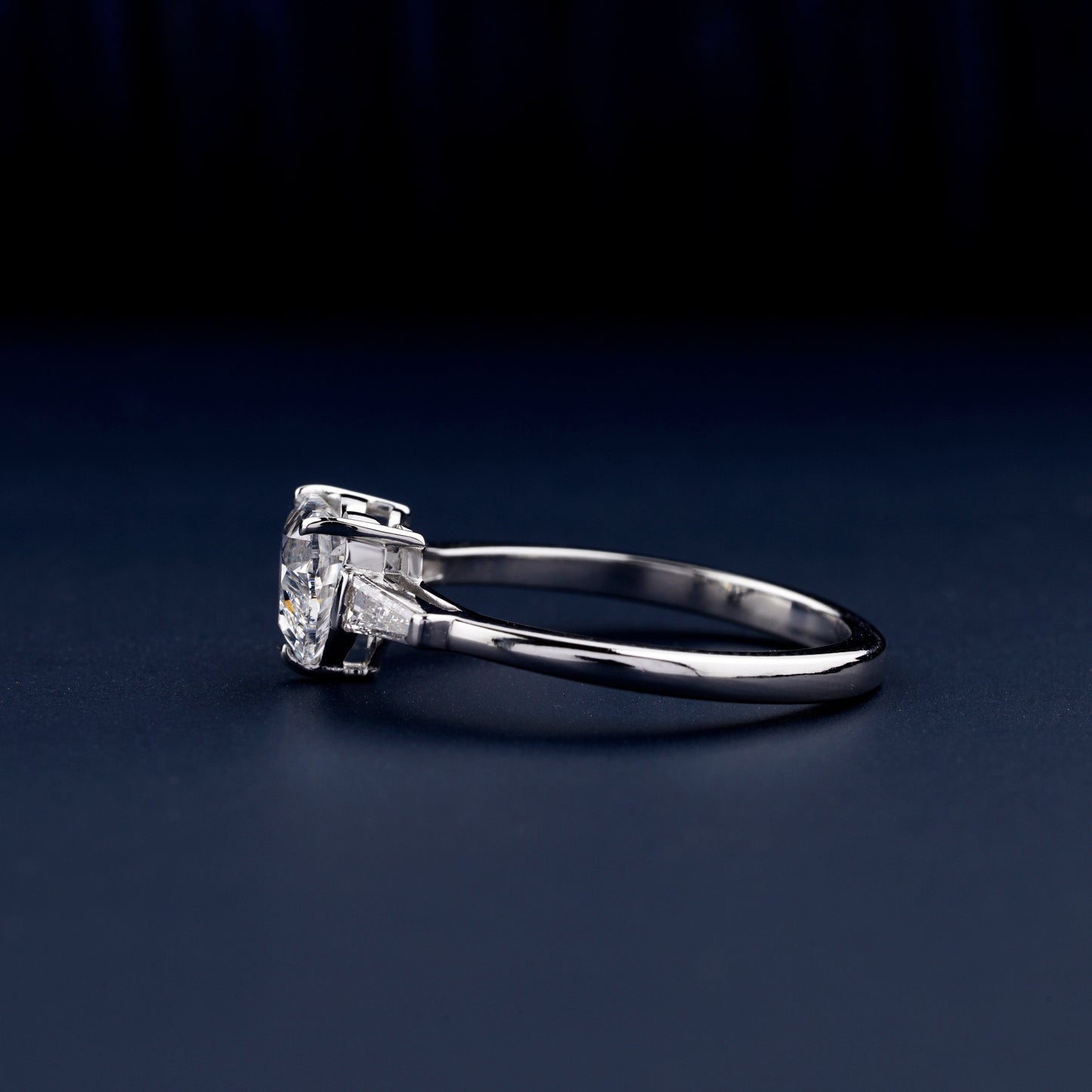 1 CT Heart Cut Lab Grown Diamond Proposal Ring for Women