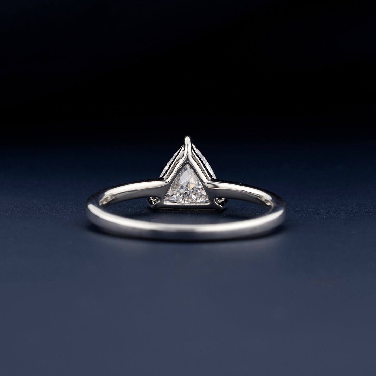 1CT Trillion Cut Lab Grown Diamond Engagement Ring For Her