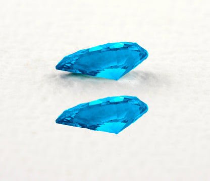• Pear Cut Blue Lab Grown Loose Diamond for Bridal Jewelry