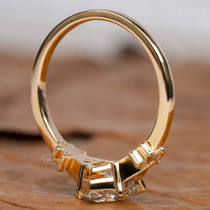 1CT Lab Grown Dutch Marquise Diamond Wedding Ring for Her