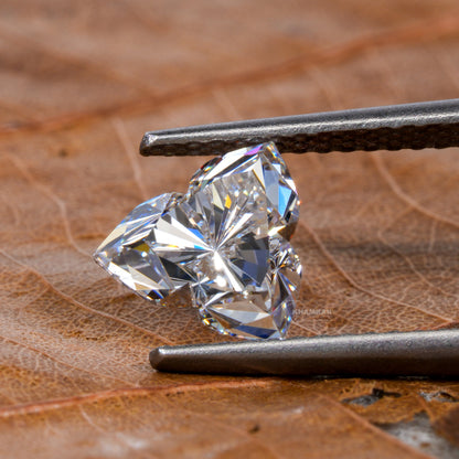 Lotus Cut Lab Grown Diamond,Antique Cut Diamond For Engagement Pendant,Fancy Cut Lab Created Diamond for Gift,Flower Cut Diamond Gift Ring
