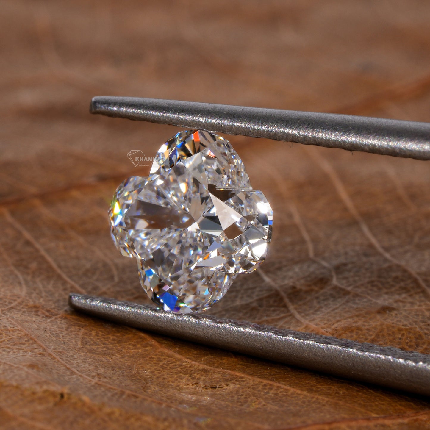 Floral Shape Brilliant Cut Lab Grown Diamond,1.00Ct Floral Diamond For Engagement Ring,Flower Shape Diamond For Anniversary Gift,CVD Diamond