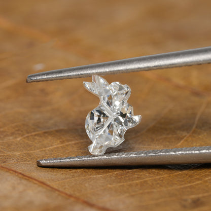 Fancy Rabbit Shape Lab Grown Diamond for Necklace & Earrings