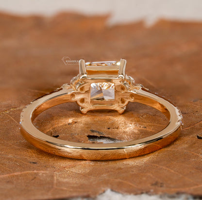 1.00 CT Princess Cut Lab Diamond Engagement Rin For Her
