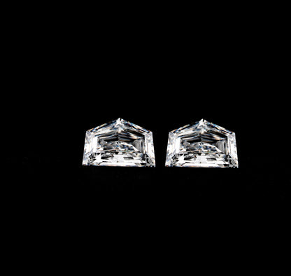 Cadillac Step Cut Labgrown Diamonds Pair For Engagement Ring For Solitaire Studs For Side Stone Diamond For Customization