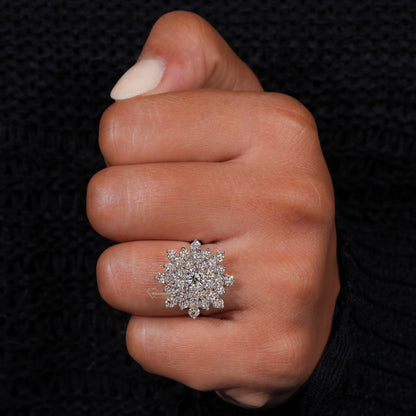 Round Cut Lab Diamond Engagement Ring for Her – Wedding Ring