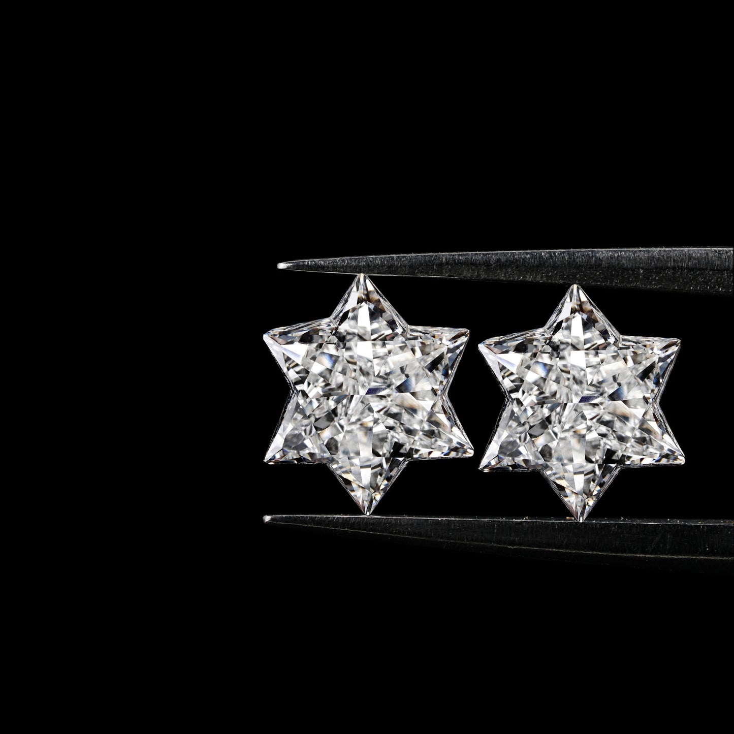 Modified Star Cut Lab grown Diamonds Pair For Studs For Hoop Earring Star Cut Conflict Free Diamond For Pendant Antique Cut Diamond