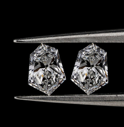 Modified Shield Lab grown Diamonds For Studs Loose Diamond For Engagement Ring For Custom Diamond Ring For Hoop Earring IGI Certified Damond