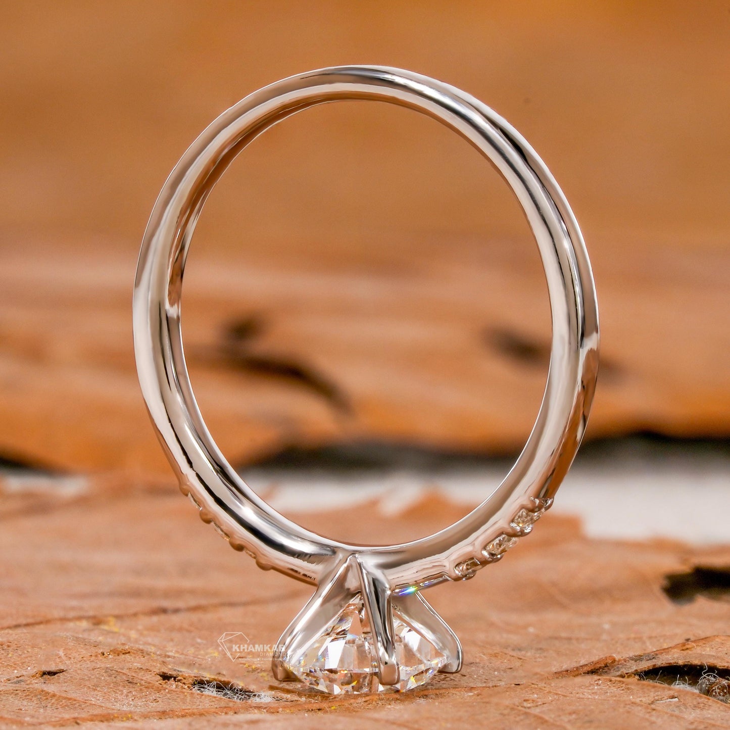 Round Lab Grown Diamond Ring | IGI Certified Engagement Ring