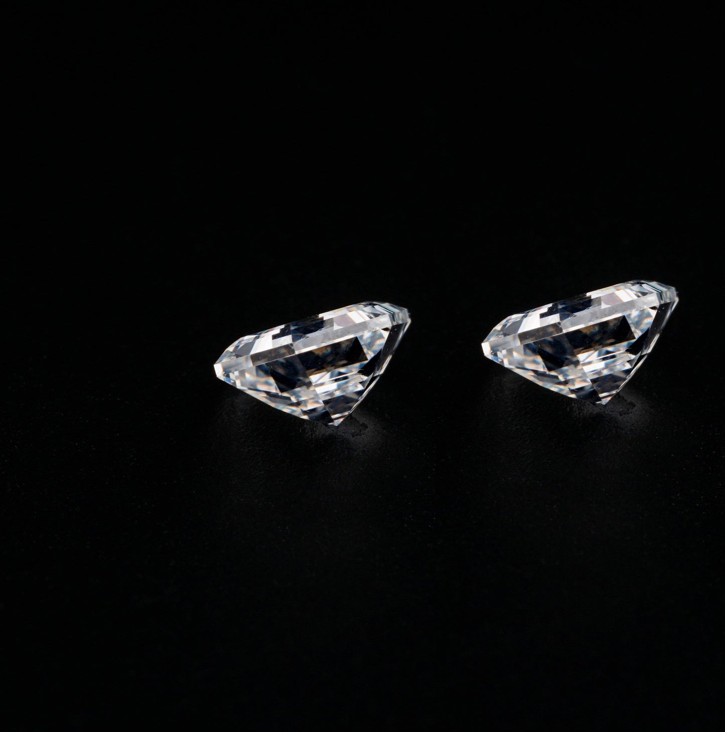 Hexagon Lab grown Diamonds Pair For 18K Solid Gold Lab Grown Diamond Earrings For Solitaire Studs HPHT/CVD Diamond Stud For Stunning Gift