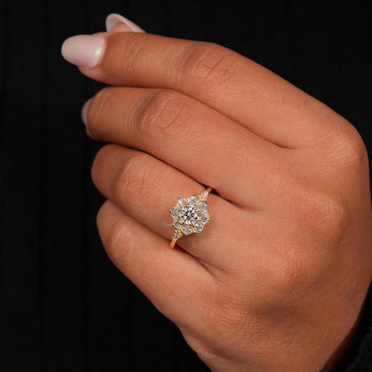 IGI Lab Grown Vintage Art Deco Diamond Ring – Engagement & Wedding Ring for Women