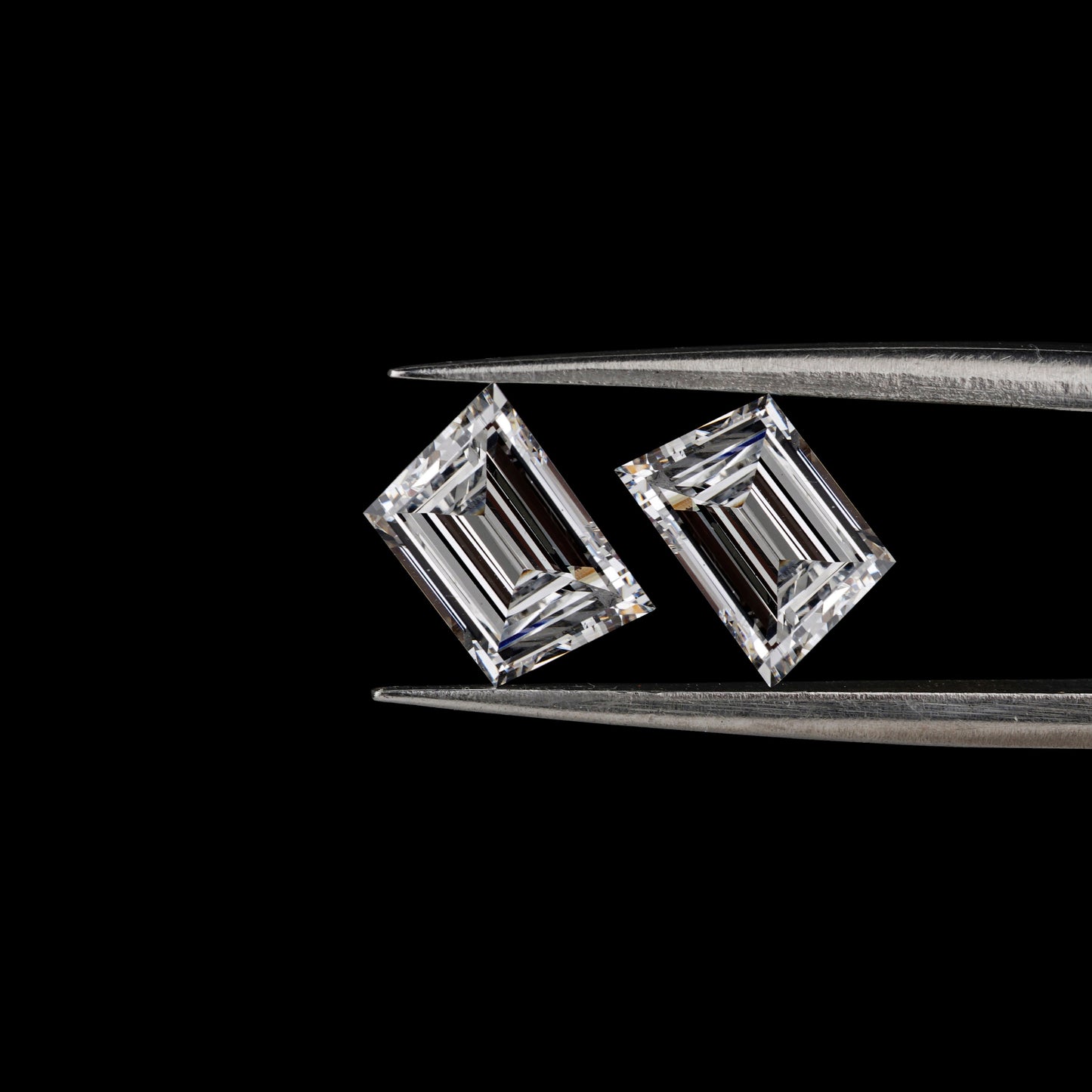 Trapezoid Cut Lab Diamonds Pair For Engagement Ring CVD-HPHT Diamond For Studs Gift For Anniversary Gift For Her