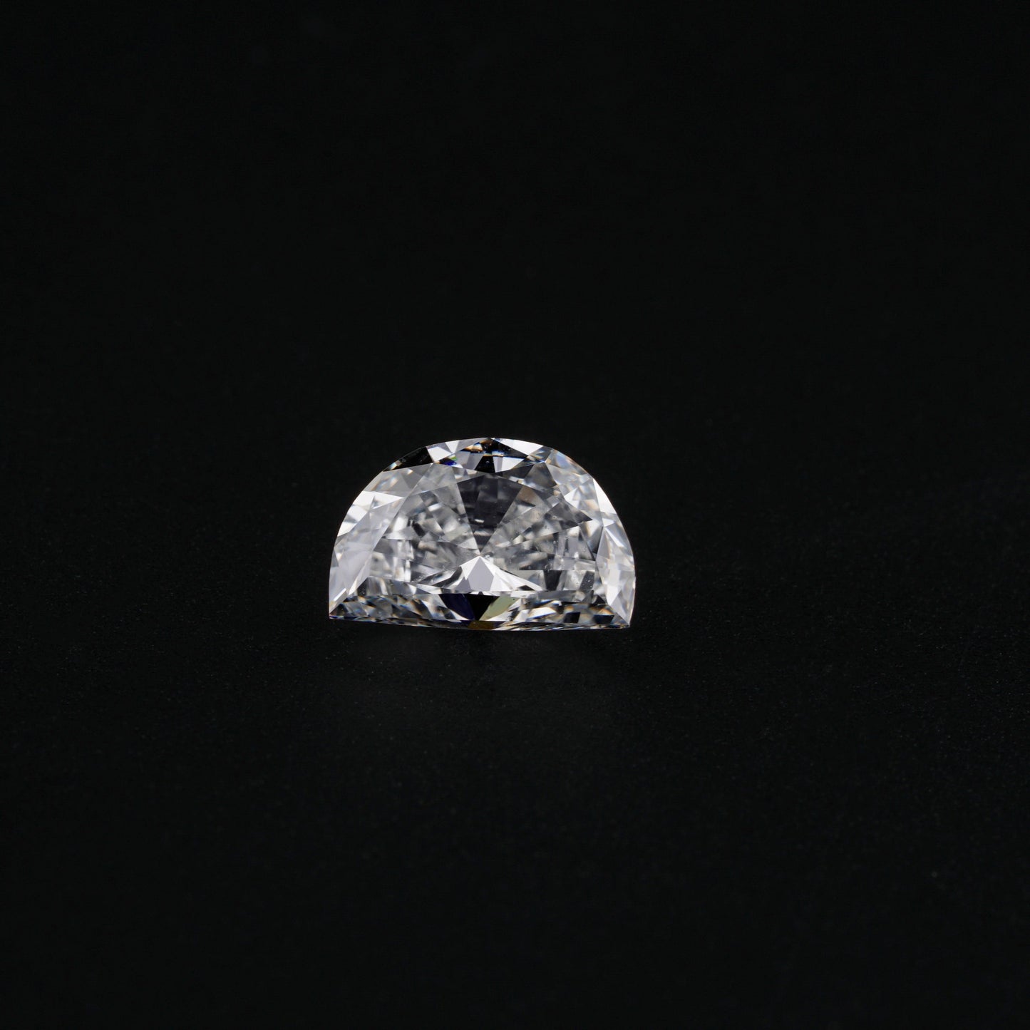 Half Moon Brilliant Cut Labgrown Diamond Engagement Ring, CVD-HPHT Diamond For Studs,Anniversary Gift,Fancy Cut Diamond,Side Stone Ring
