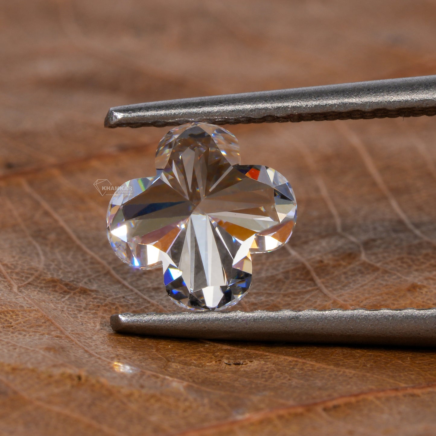 Floral Shape Brilliant Cut Lab Grown Diamond,1.00Ct Floral Diamond For Engagement Ring,Flower Shape Diamond For Anniversary Gift,CVD Diamond