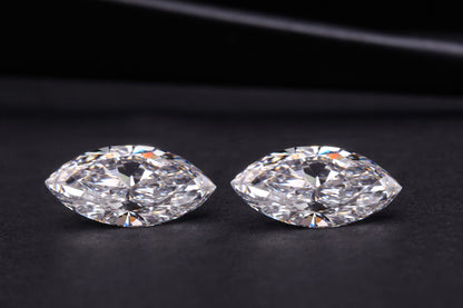 Marquise Cut Lab grown Diamond Pair For Earring Studs D-E Color Loose Diamond For Engagement Ring Fancy Lab Created Diamond Pair
