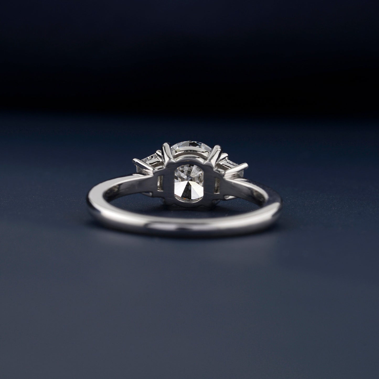 1.50CT Round Lab Diamond Engagement Ring – Three Stone Ring