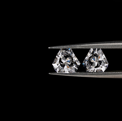 Calf Head Lab grown Diamonds Pair For Earring Set For solitaire Studs For Dangle And Drop Earrings for Bride Antique Cut Diamond Pair