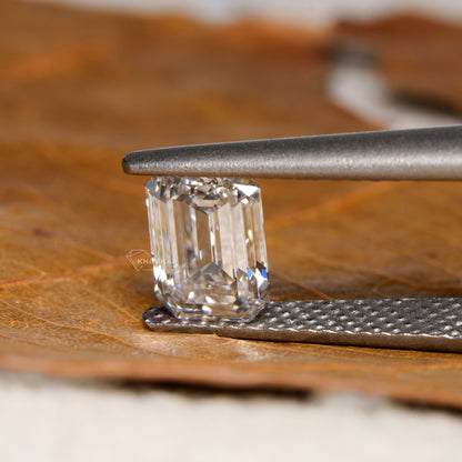 IGI Certified Emerald Cut Lab Grown Diamond