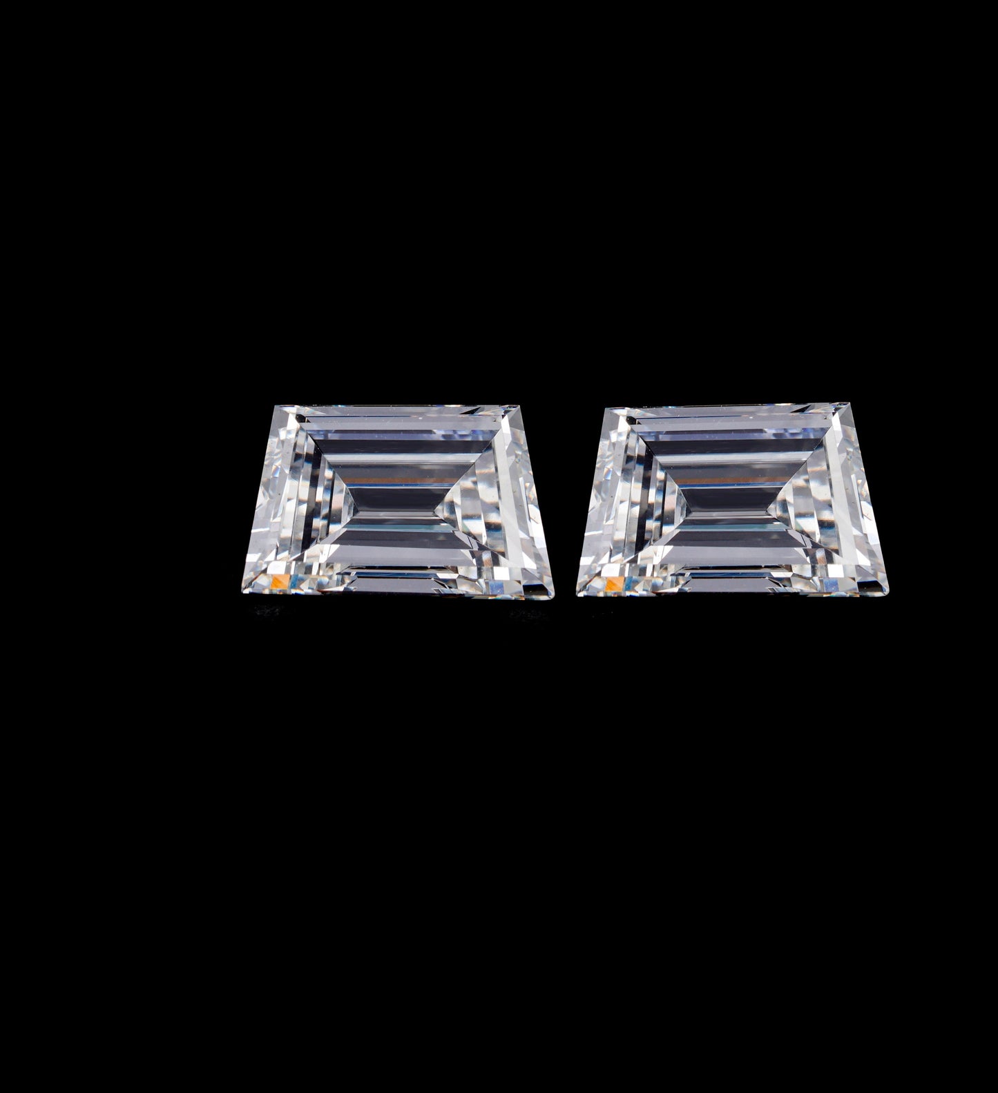 Trapezoid Cut Lab Diamonds Pair For Engagement Ring CVD-HPHT Diamond For Studs Gift For Anniversary Gift For Her