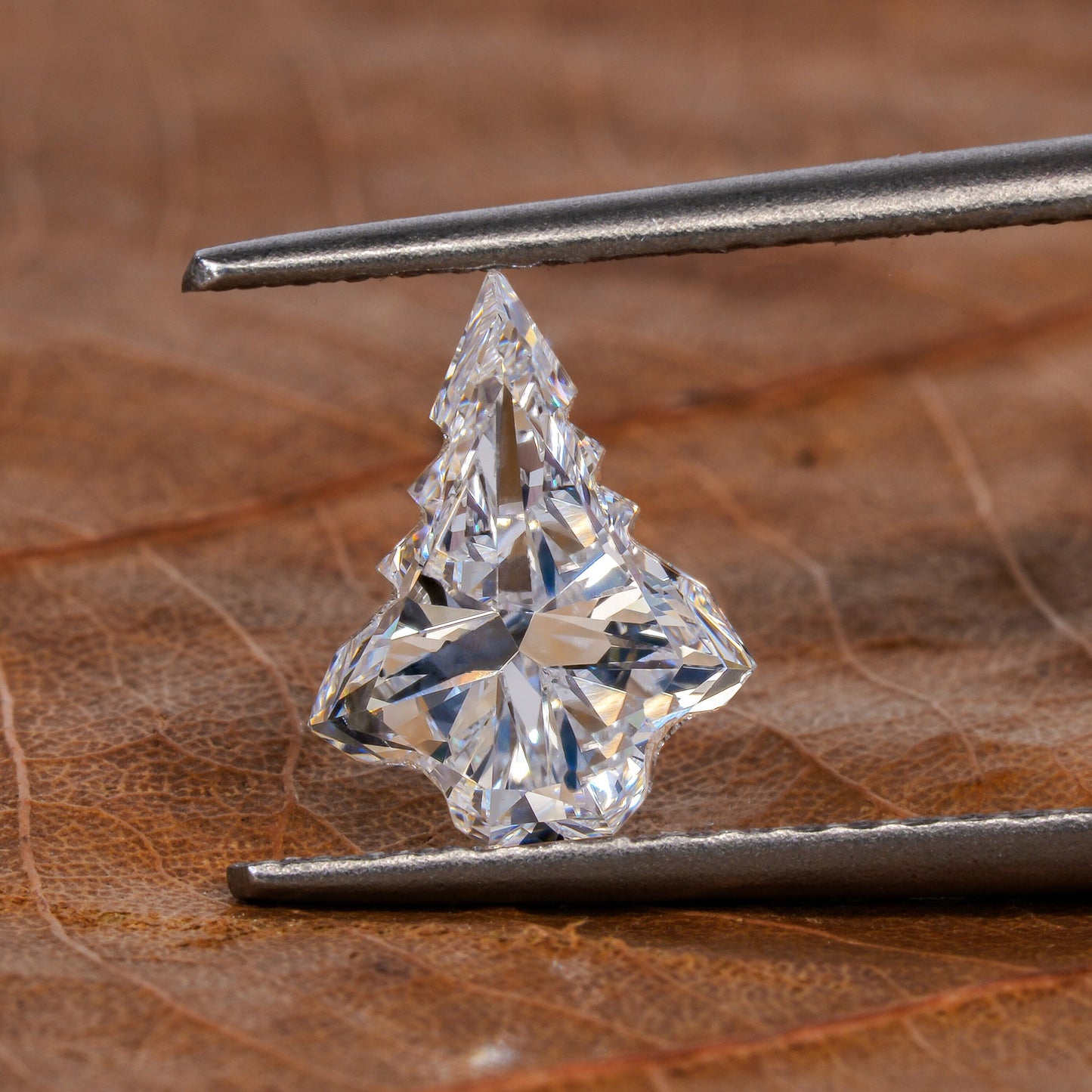 Christmas Tree Cut Lab Grown diamond,1.00 Ct Antique Cut Diamond For Solitaire Ring,Loose Diamond For Christmas Gift,Diamond gift For Women