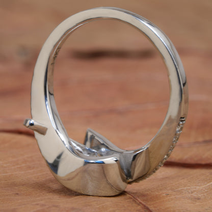 1CT Round Brilliant Lab Diamond Proposal & Promise Ring