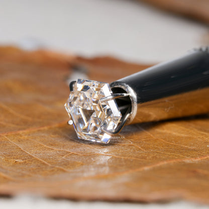 1.00 CT Hexagon Step Cut Lab Grown Diamond