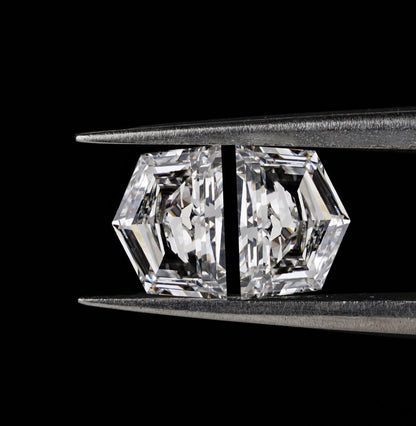 Cadillac Step Cut Labgrown Diamonds Pair For Engagement Ring For Solitaire Studs For Side Stone Diamond For Customization
