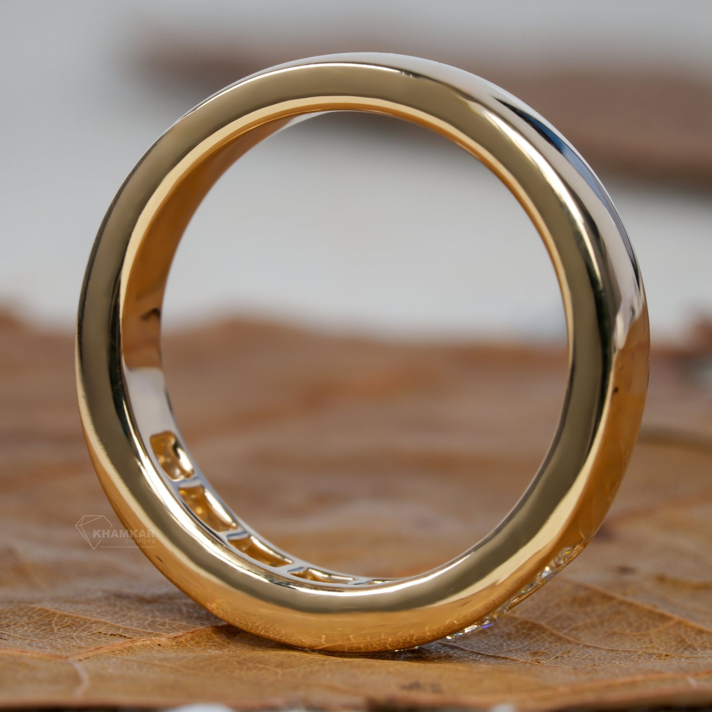 Seven Stone Lab Diamond Wedding Band | Half Eternity Ring for Her