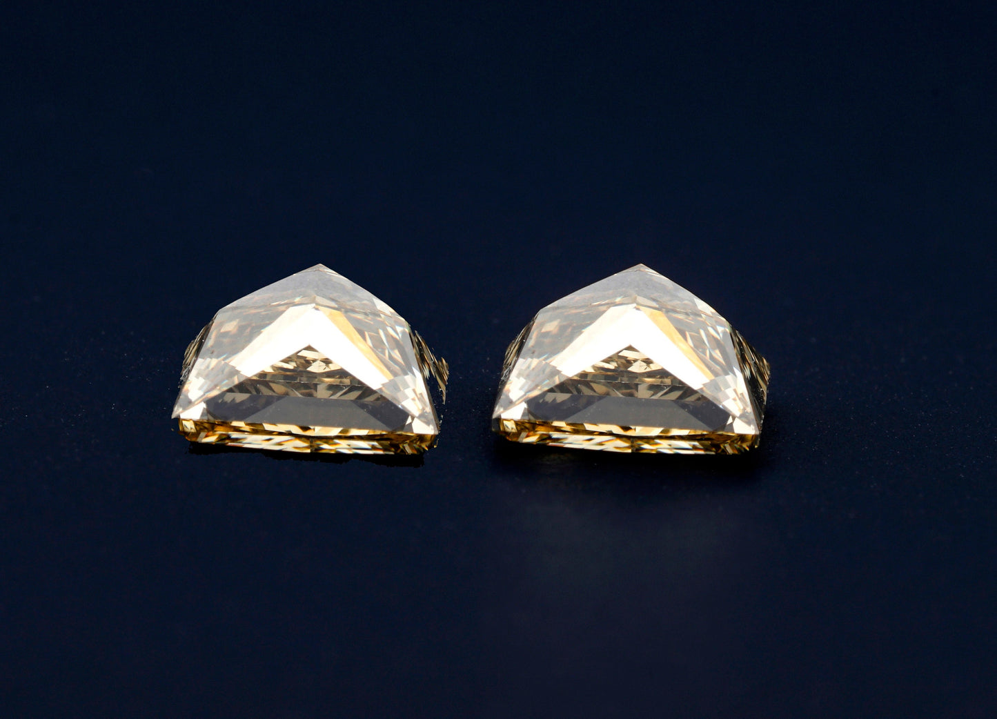 Princess Cut Yellow Lab Grown Diamond Pair | Loose Diamonds for Earrings & Rings