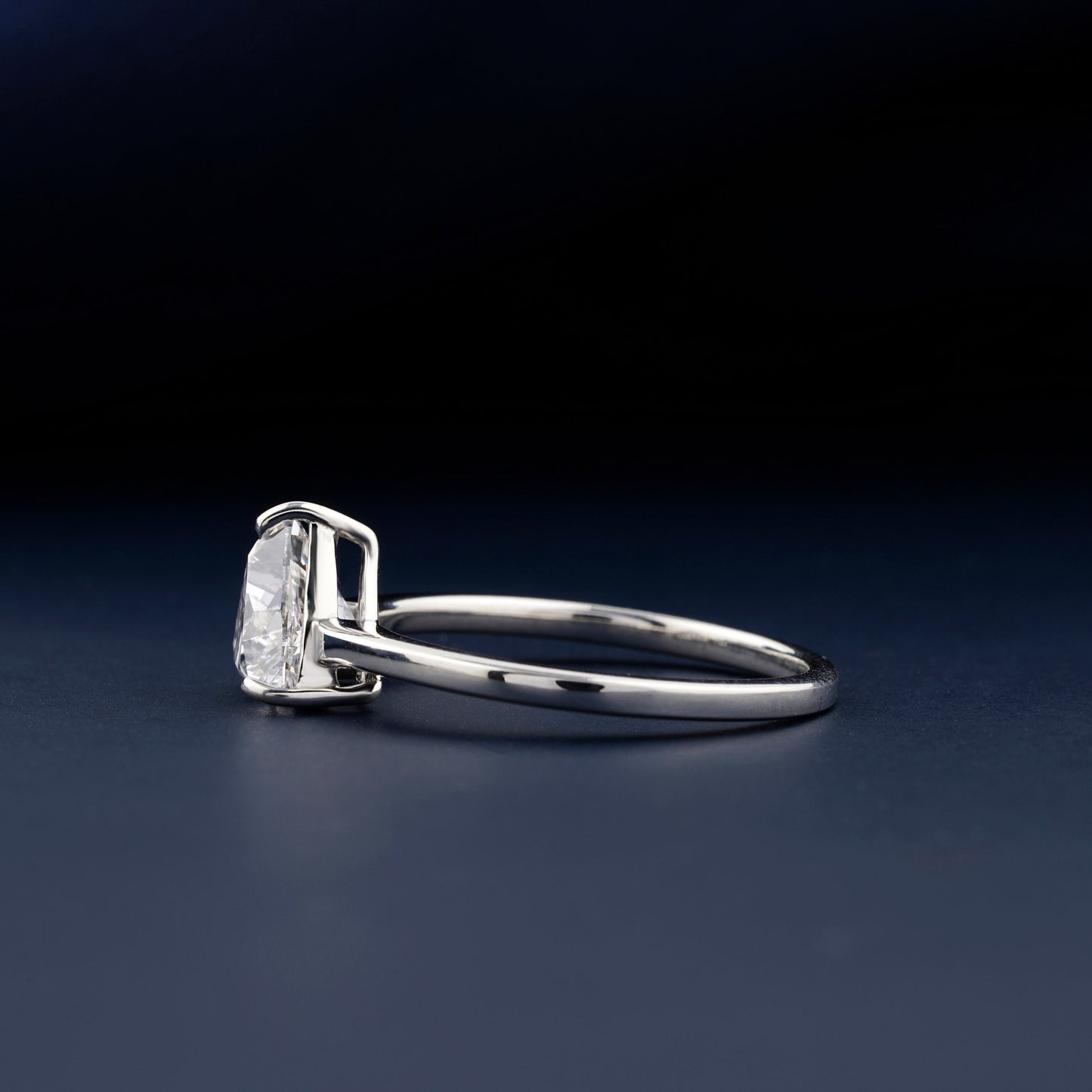 1CT Trillion Cut Lab Grown Diamond Engagement Ring For Her