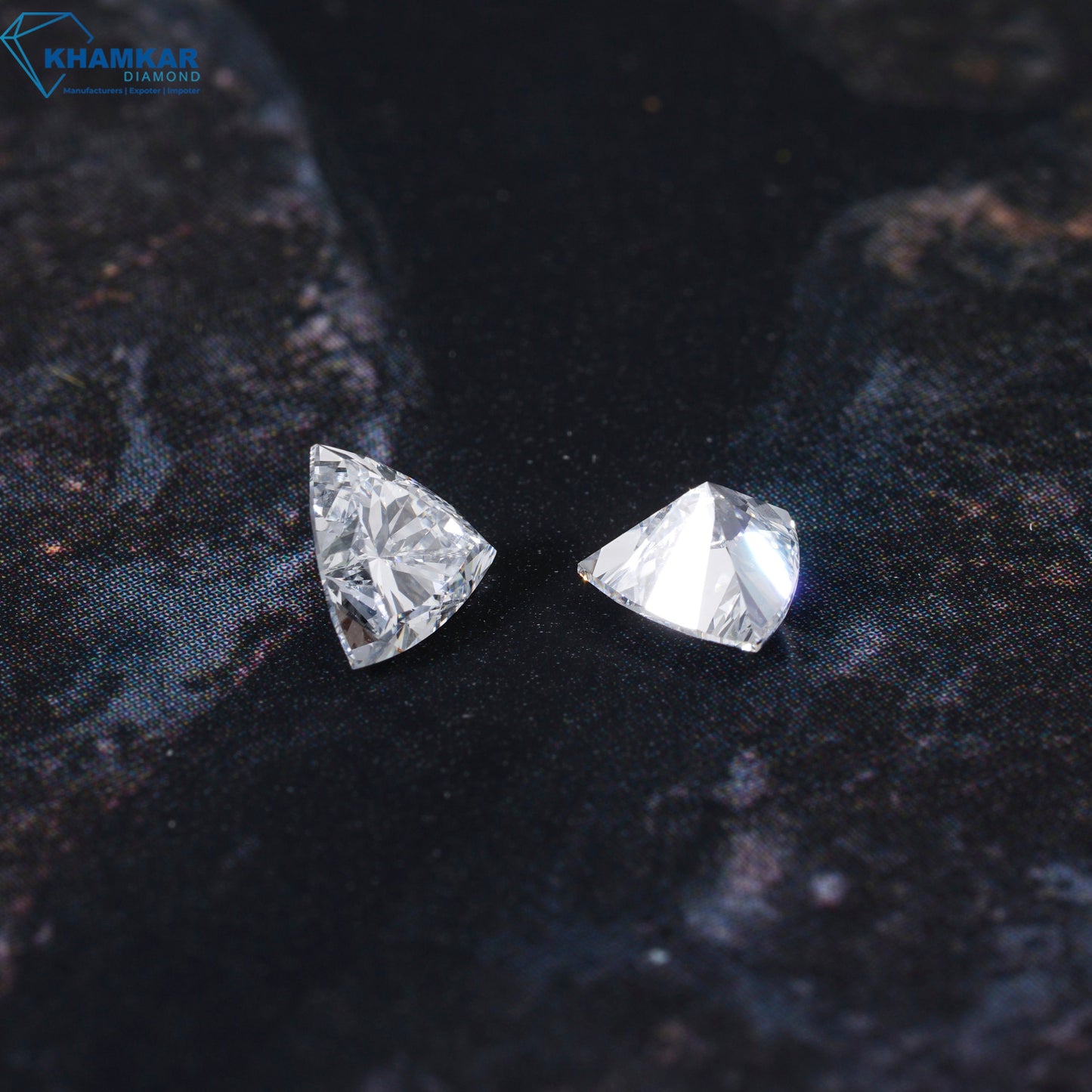 Trillion Cut CVD Labgrown Diamond Loose For Jewelry,CVD-HPHT Diamond Loose For Engagement Ring,Fancy Cut Diamond,Side Stone Ring