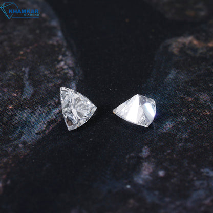 Trillion Cut CVD Labgrown Diamond Loose For Jewelry,CVD-HPHT Diamond Loose For Engagement Ring,Fancy Cut Diamond,Side Stone Ring