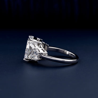 Radiant Cut Lab Grown Diamond Five Stone Engagement Ring