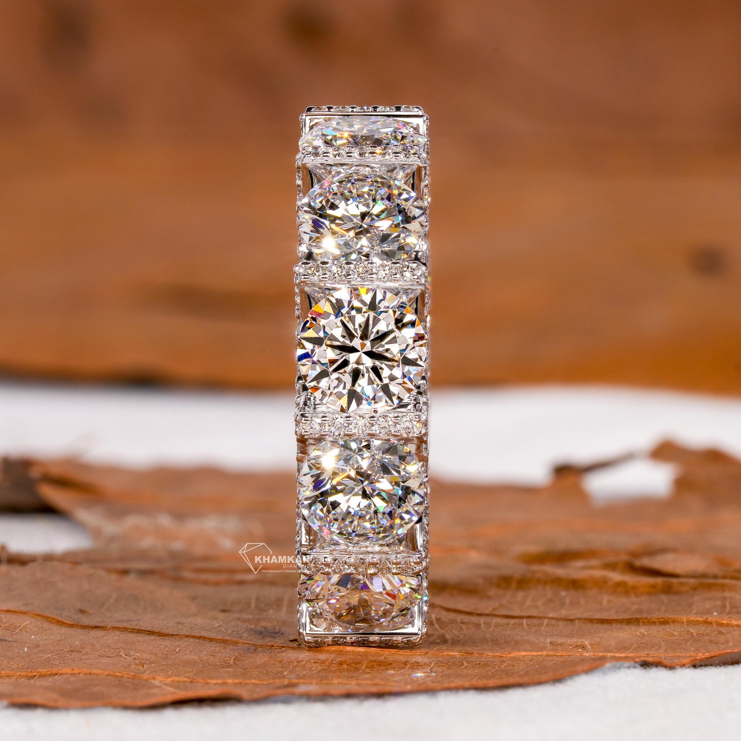 6.50MM Lab Grown Diamond Eternity Band – Stackable Wedding Ring