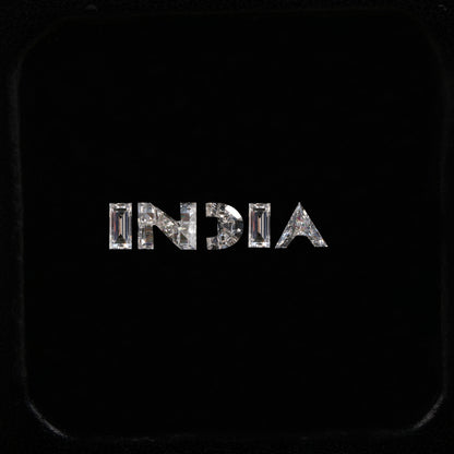 INDIA Letter Lab Grown Diamond for Pendant & Hip Hop Jewelry