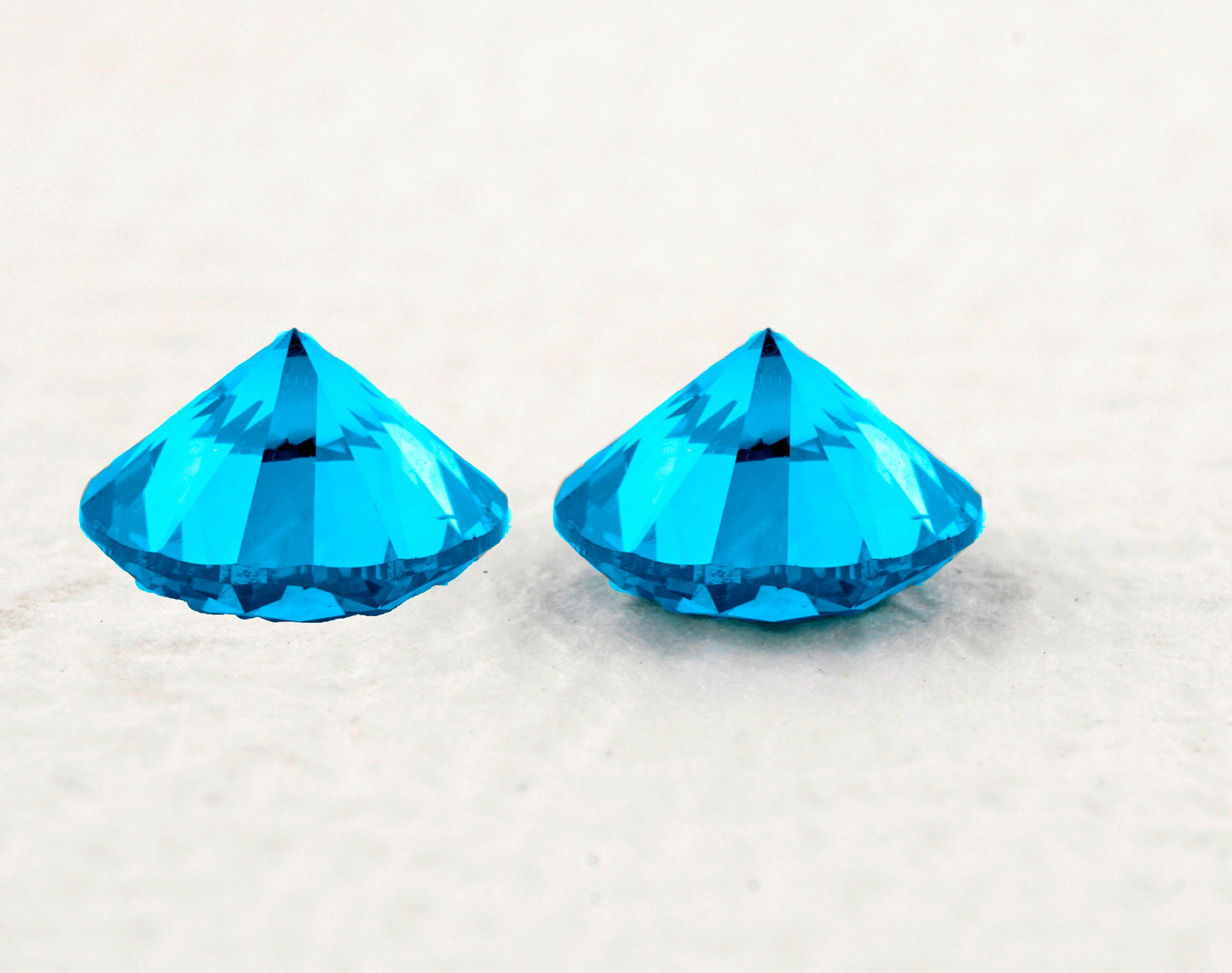 Blue Color Round Lab Grown Diamonds For Studs Blue Color Loose Diamond For Engagement Ring Conflict Free Blue Diamond Anniversary Gift
