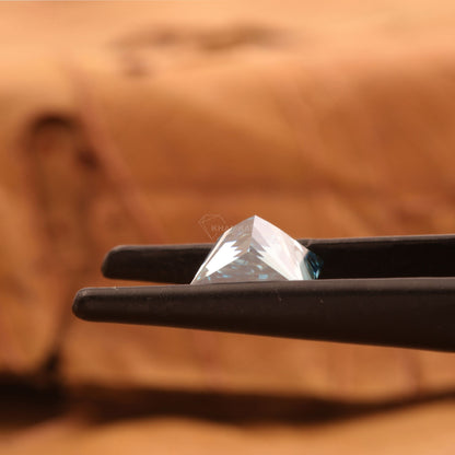 1CT Vivid Blue  Princess Cut  Lab Diamond | Loose Diamond