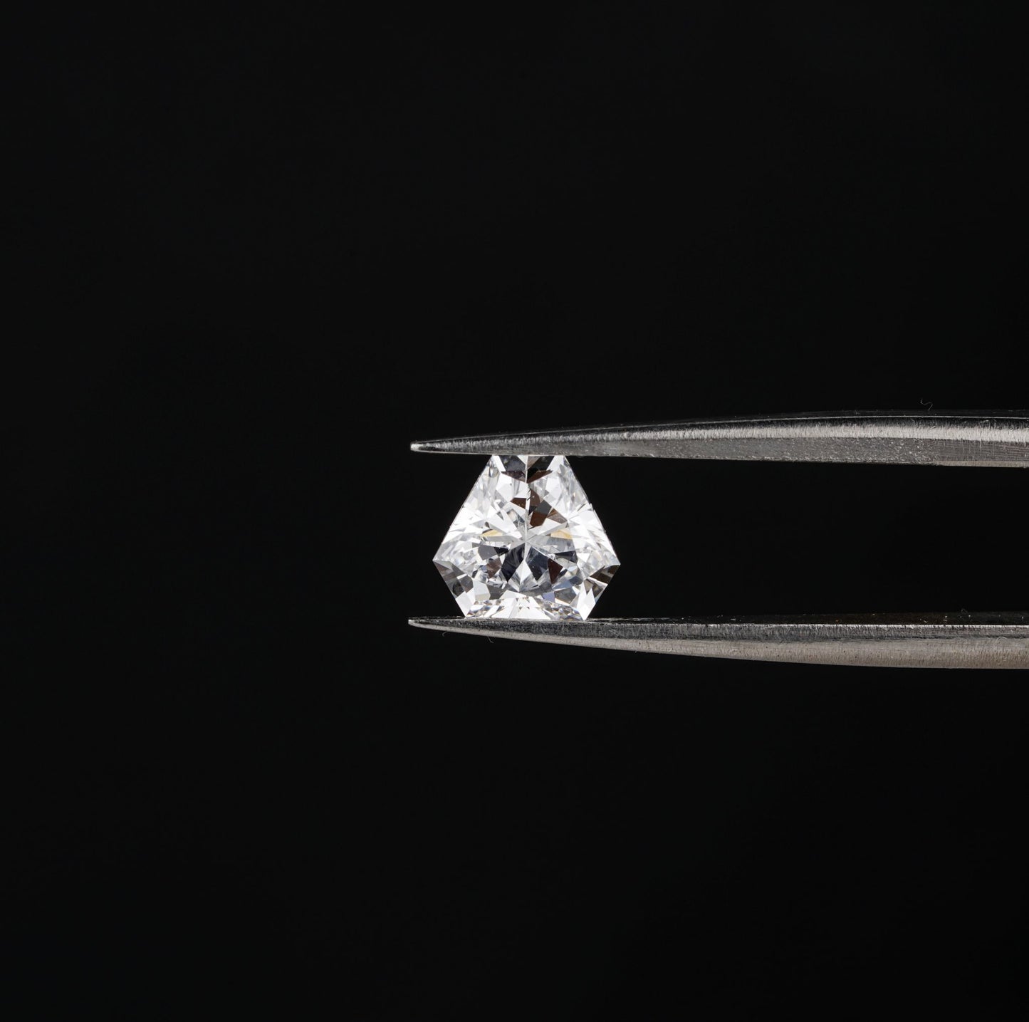 Calf Head Antique Cut Lab Diamond Stud Earrings